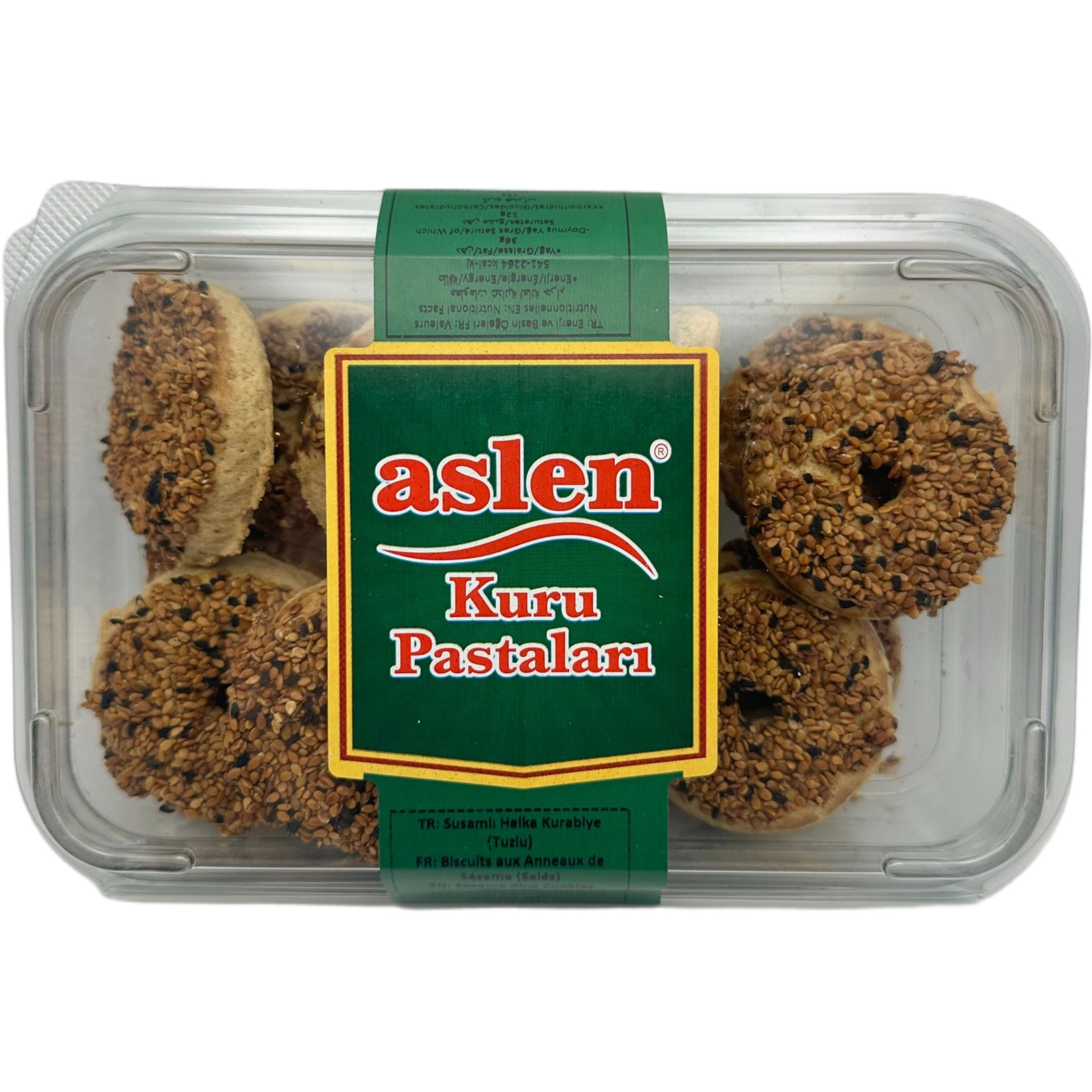 Gâteaux secs en anneaux au sésame, Aslen g