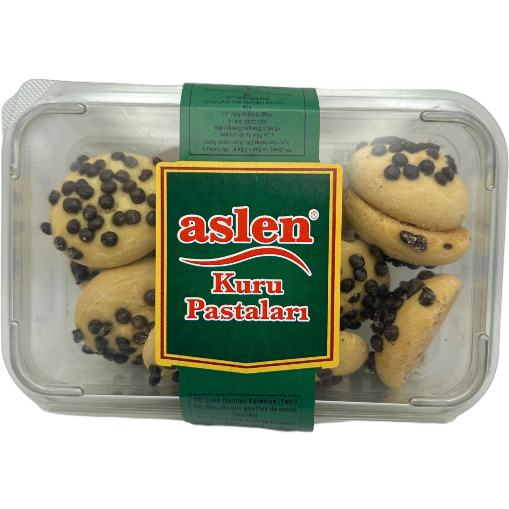 Gâteaux secs aux pépites de chocolat  Aslen g