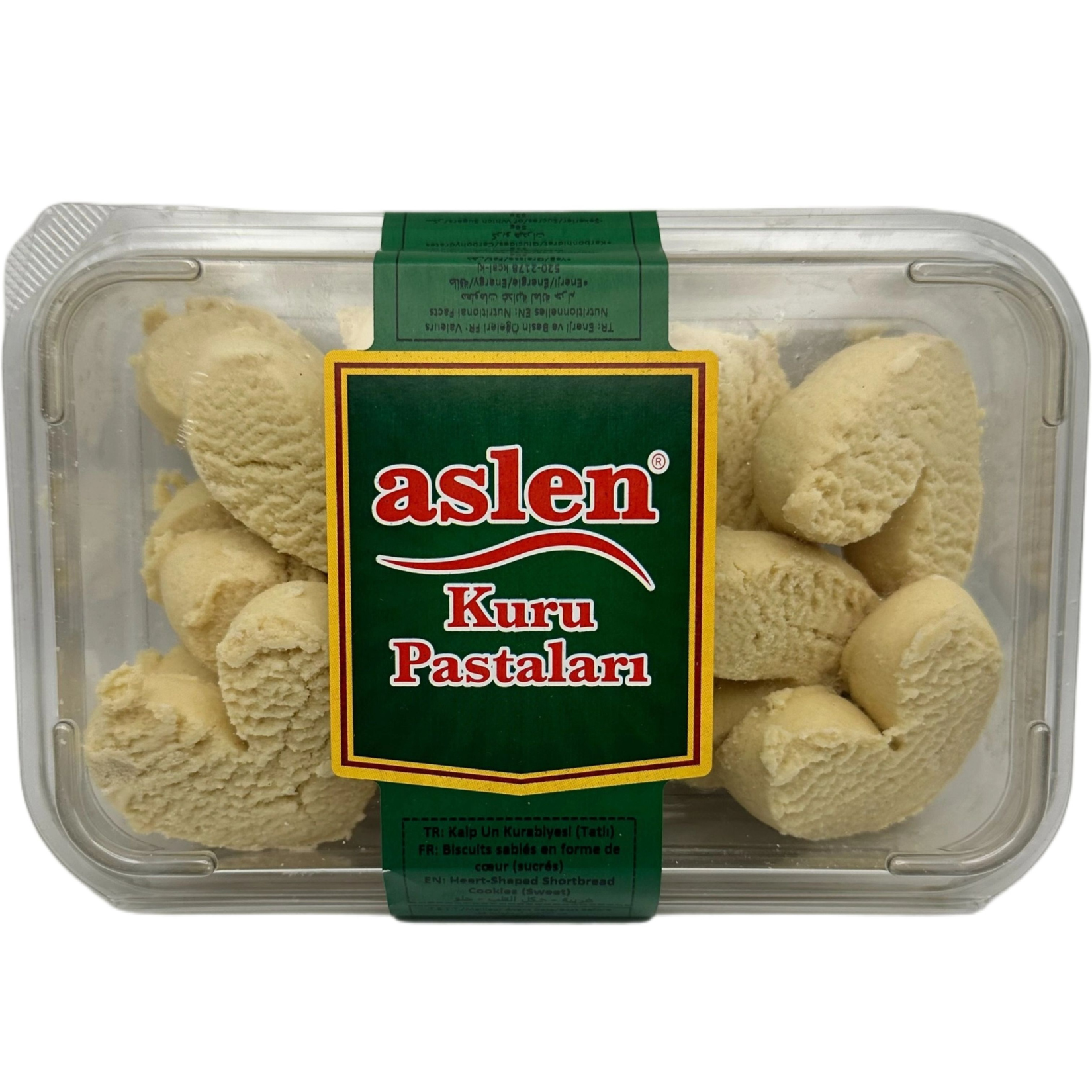 Gâteaux secs biscuits sablé en forme de coeur, Aslen g