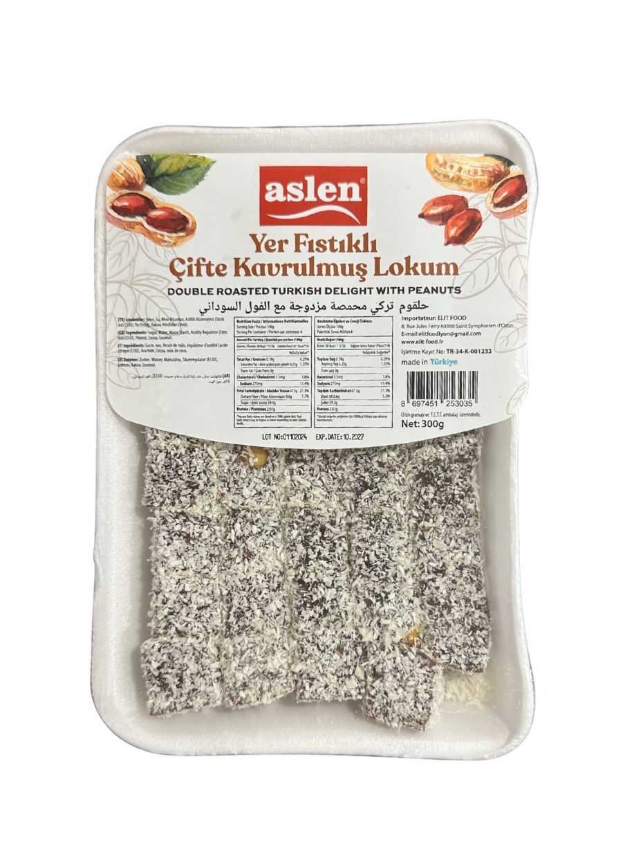 Lokum Aslen à la pistache doublement grille 300g, Aslen 300,0 g