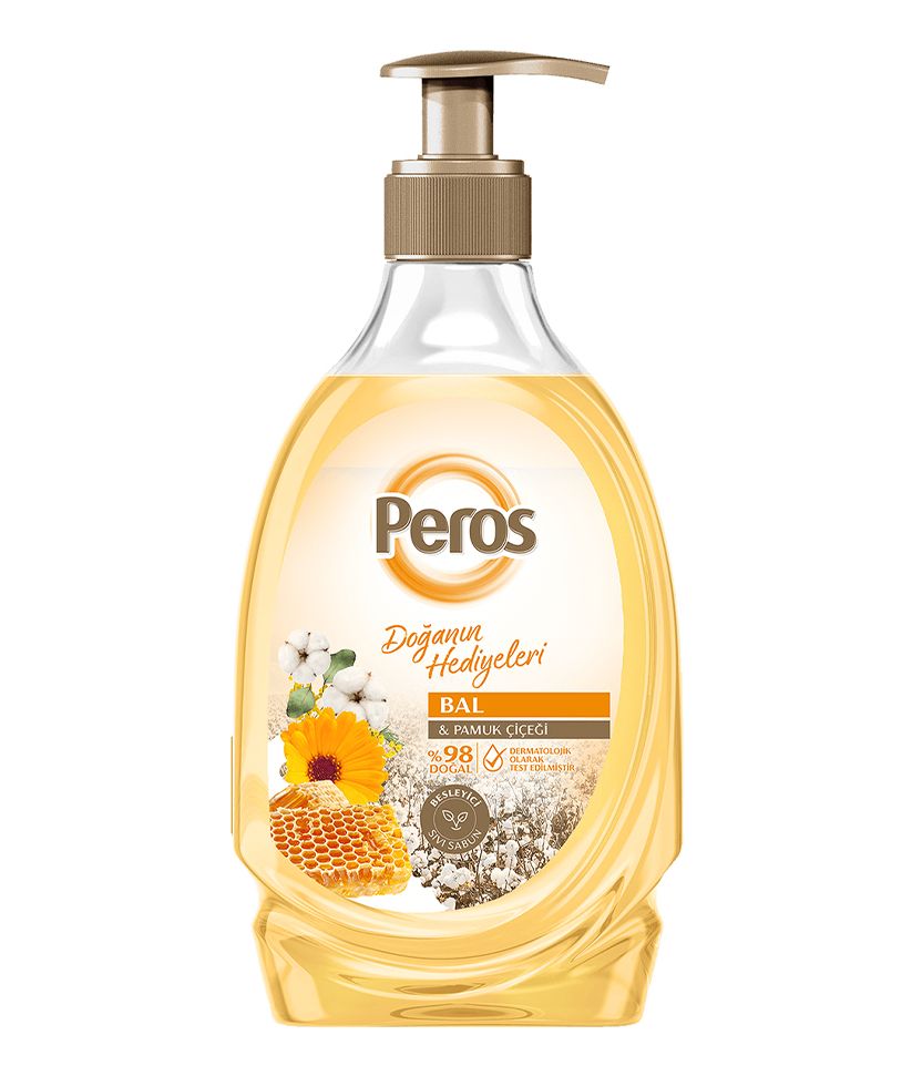 Savon liquide Peros miel & fleur de coton 400 ml 400,0 mL