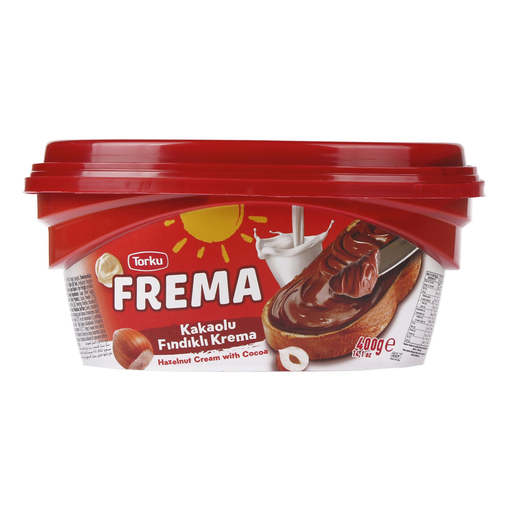 Pâte à tartiner Frema cacao et noisettes 400g, Torku 400,0 g