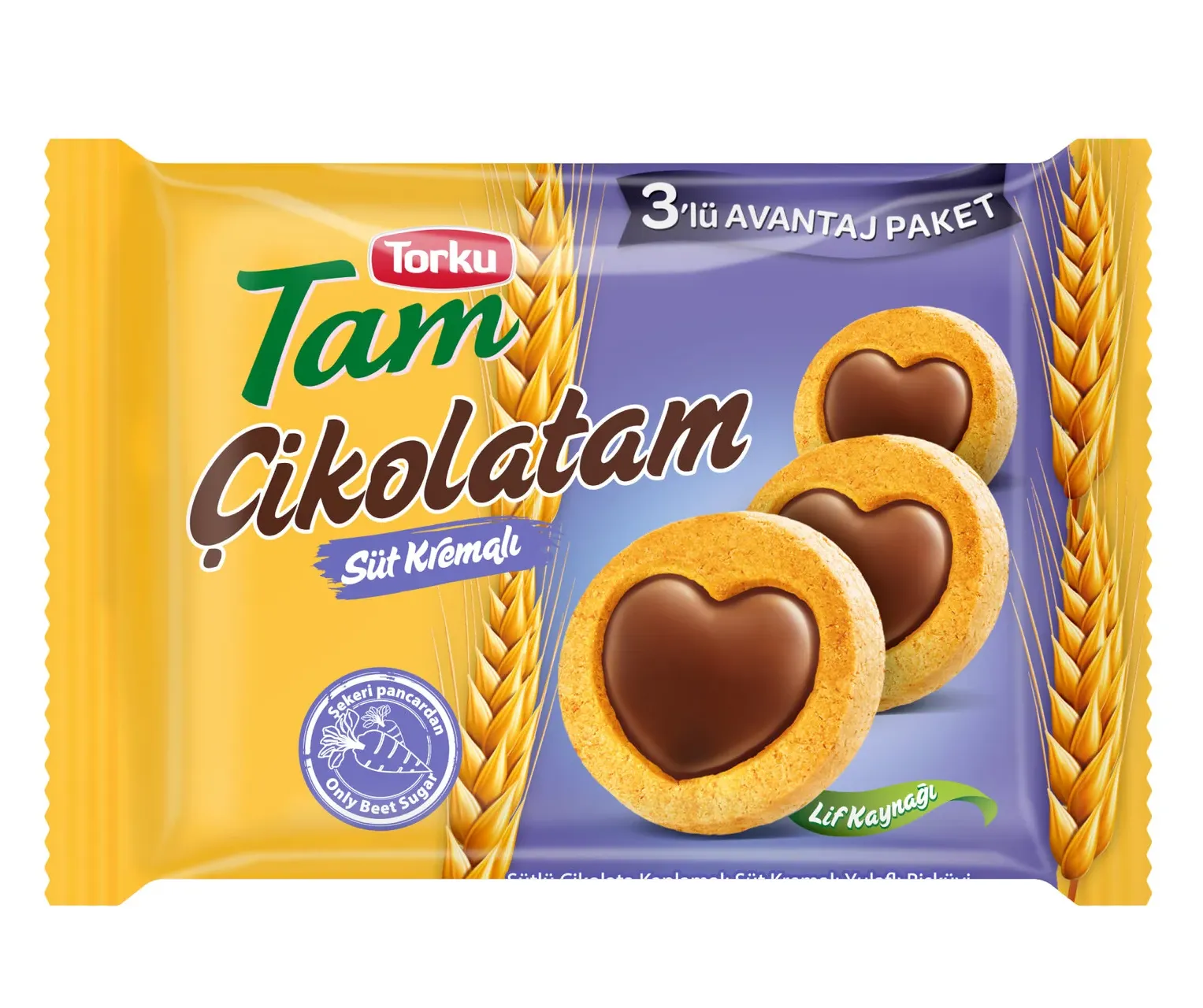 Biscuits au chocolat tam x3 393g, Torku 393,0 g